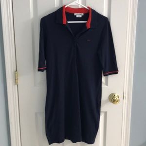 LACOSTE tonal croc polo dress!